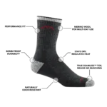 darn though darn though wandelsokken hiker black 3.webp