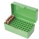 MTM Ammo box 50 round flip-top 22 hornet green